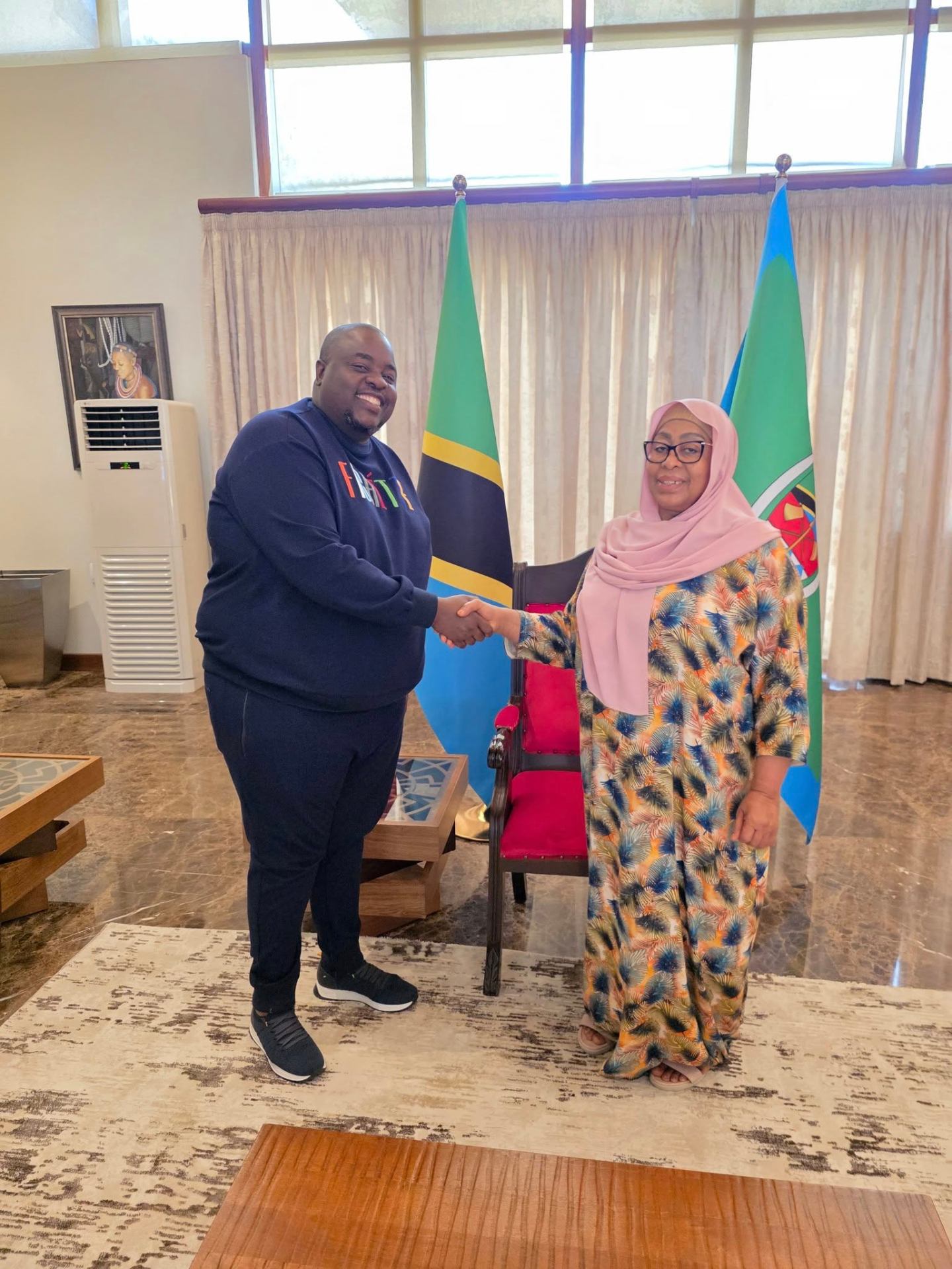 With H.E. President Samia Suluhu Hassan · Tanzania